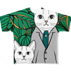 ゆゆのお店の2匹の猫 All-Over Print T-Shirt