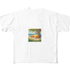 舞七里夜の猫の夢 All-Over Print T-Shirt