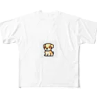 ebizo999のドット絵の子犬 フルグラフィックTシャツ