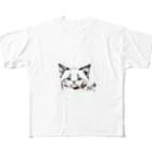 waffle2000のねこさん８ フルグラフィックTシャツ