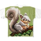 L-USのドット絵のりすくん All-Over Print T-Shirt