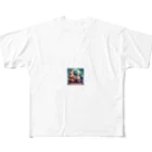 さぼりのあっくまんのきんにくごはんアニマルズ❤✨ All-Over Print T-Shirt