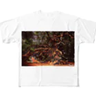 一言に全てを込めて。の森林を駆ける炎馬 All-Over Print T-Shirt