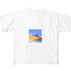 kein-keinのドット絵のイルカ All-Over Print T-Shirt