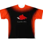 G-HERRINGのベニザケ；紅鮭！（RED SALMON；レッドサーモン）あらゆる生命たちへ感謝をささげます。 フルグラフィックTシャツ