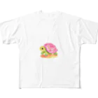 udのかわいいカメのイラストグッズ フルグラフィックTシャツ