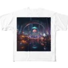 SONESONEのサイバーパンクなラスベガス All-Over Print T-Shirt