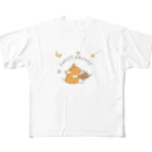 kiki25のおやすみコーギー(良い夢を　ナイトウェア) フルグラフィックTシャツ