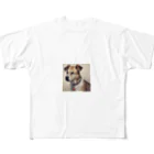 まさのお店の凛々しい犬 All-Over Print T-Shirt