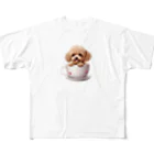 Tiny Cute Crittersのちっちゃいプードル フルグラフィックTシャツ