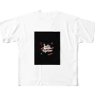 yusaki55maikingのアブストラクトタイポグラフィ Tシャツ All-Over Print T-Shirt