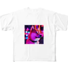 シュシュ🐩のお店の柴犬のお洒落アイテム　Shibainu All-Over Print T-Shirt