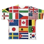 KOUJI NET ORIGINAL SHOPの世界の国旗 All-Over Print T-Shirt