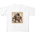 PUGおやじのロボパグ出動 All-Over Print T-Shirt