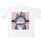 CAT-Gardenのサーモンキャッツ‼️ フルグラフィックTシャツ