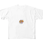 たい焼き猫ショップのたい焼き猫(ハート) All-Over Print T-Shirt