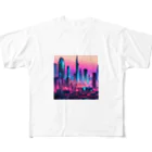  Neo Nature Threads（ネオ ネイチャー スレッズ）の未来都市の視線　～Gaze of the Future City～ フルグラフィックTシャツ