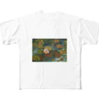 JjyunKaigaKoubouの2020年5月岡田美術館前 雨後の蓮の花 All-Over Print T-Shirt