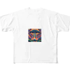 Zvookのサイケデリック　UFO Encountering the Unknown All-Over Print T-Shirt