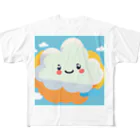 K-springの可愛い雲 All-Over Print T-Shirt