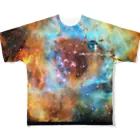 MoonWalkerのバラ星雲SHO版八塔寺星を観る会ロゴ入り All-Over Print T-Shirt