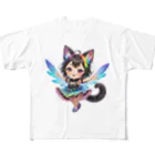 NexDreamの妖精のハロウィンフェス（黒猫2） All-Over Print T-Shirt