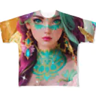 💖宇宙整体♪🌈♪こころからだチャンネル♪💖の beauty Rose  mermaid LARA All-Over Print T-Shirt