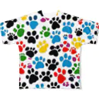 ktsanのカラフル肉球 All-Over Print T-Shirt