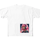 B_possibleのピンク髪の少女 リアルVer. All-Over Print T-Shirt