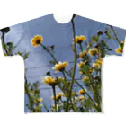 MMの黄色い春菊の花 フルグラフィックTシャツ