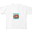 ワンダーワールド・ワンストップのカラフルなユニークな寿司 All-Over Print T-Shirt