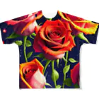 reonasdの情熱の神秘薔薇 フルグラフィックTシャツ