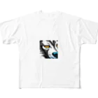 もしもショップのカッコイイ　犬 All-Over Print T-Shirt