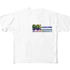 KENTASTYの90's REMIX ALBUM LOGO フルグラフィックTシャツ