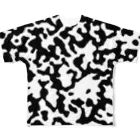 犬田猫三郎のホルスタイン迷彩 フルグラフィックTシャツ