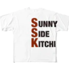 yokayokasのSUNNY SIDE KITCHEN フルグラフィックTシャツ