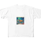 AQUARIUMのウミガメ All-Over Print T-Shirt