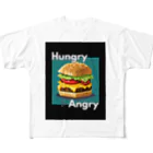 hAngryの【ハンバーガー】hAngry  フルグラフィックTシャツ