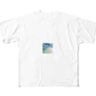 aiのBeautiful beach All-Over Print T-Shirt