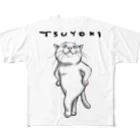 TAKE-TONのTSUYOKI フルグラフィックTシャツ