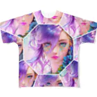 💖宇宙整体♪🌈♪こころからだチャンネル♪💖のuniversal mermaid Sally All-Over Print T-Shirt