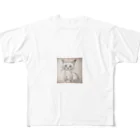 Kemasatariの猫の絵 All-Over Print T-Shirt