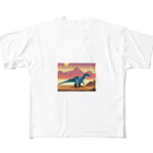 iikyanの恐竜㊺　マジュンガサウルス All-Over Print T-Shirt