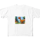 iikyanの恐竜㊾　オヴィラプトル  フルグラフィックTシャツ
