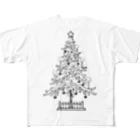 -ruku-のクリスマスツリー フルグラフィックTシャツ