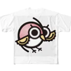 own_placeの幸福の鳥　ふくちゃん フルグラフィックTシャツ