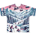 REN_1の雪の楽園 All-Over Print T-Shirt