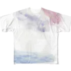 yuimarukobの水面と生き物のゆらめき All-Over Print T-Shirt