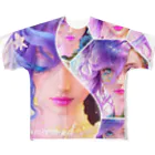 💖宇宙整体♪🌈♪こころからだチャンネル♪💖のhealing mermaid LARA陰陽バランス All-Over Print T-Shirt