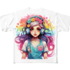 奏桃服店のカラフルメロディ All-Over Print T-Shirt